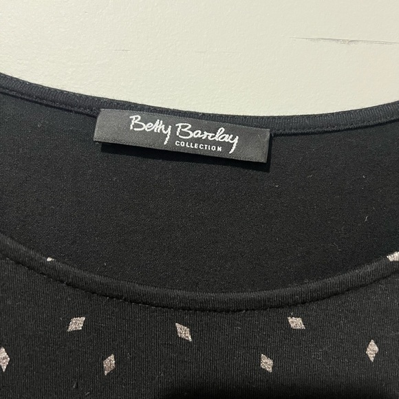 Betty Barclay Collection Women's Shirt Knit Top Black Plus Size 18  Casual - Picture 4 of 5